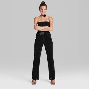 Women's Tube Sequin Mesh Jumpsuit - Wild Fable™
